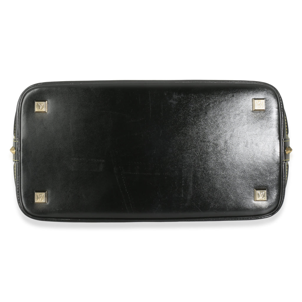 Louis Vuitton Black Leather Suhali Lockit MM