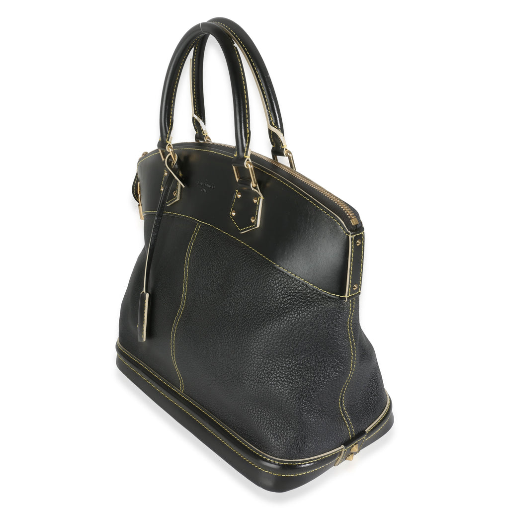 Louis Vuitton Black Leather Suhali Lockit MM
