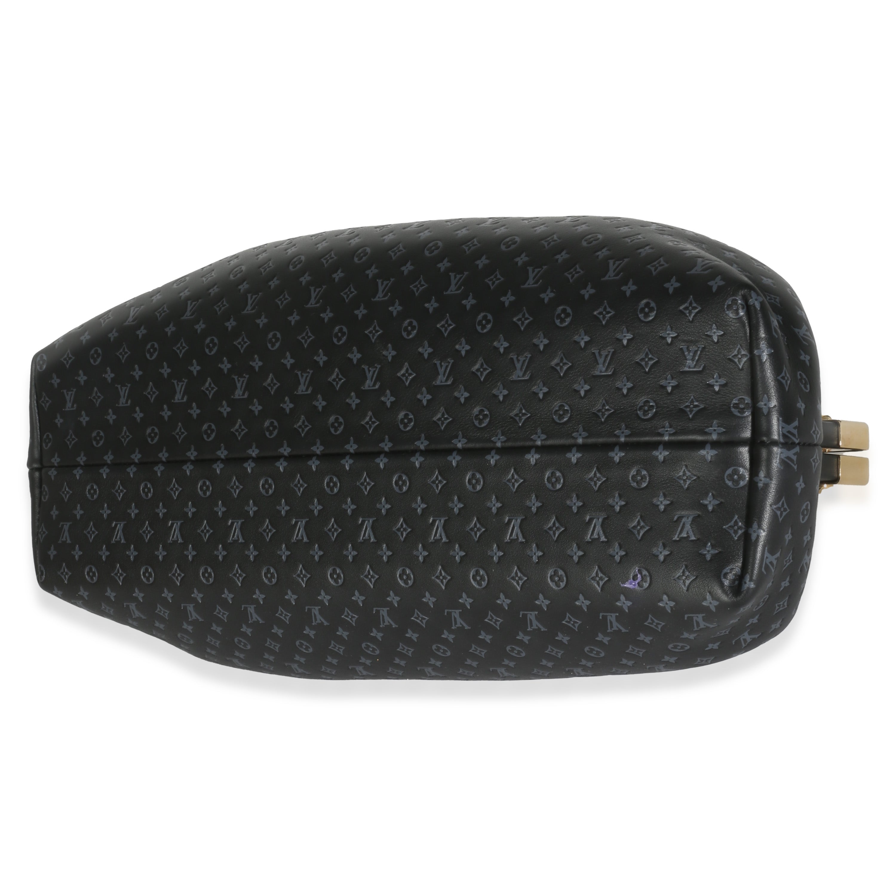 Louis Vuitton Black Calfskin Nanogram Monogram Clutch