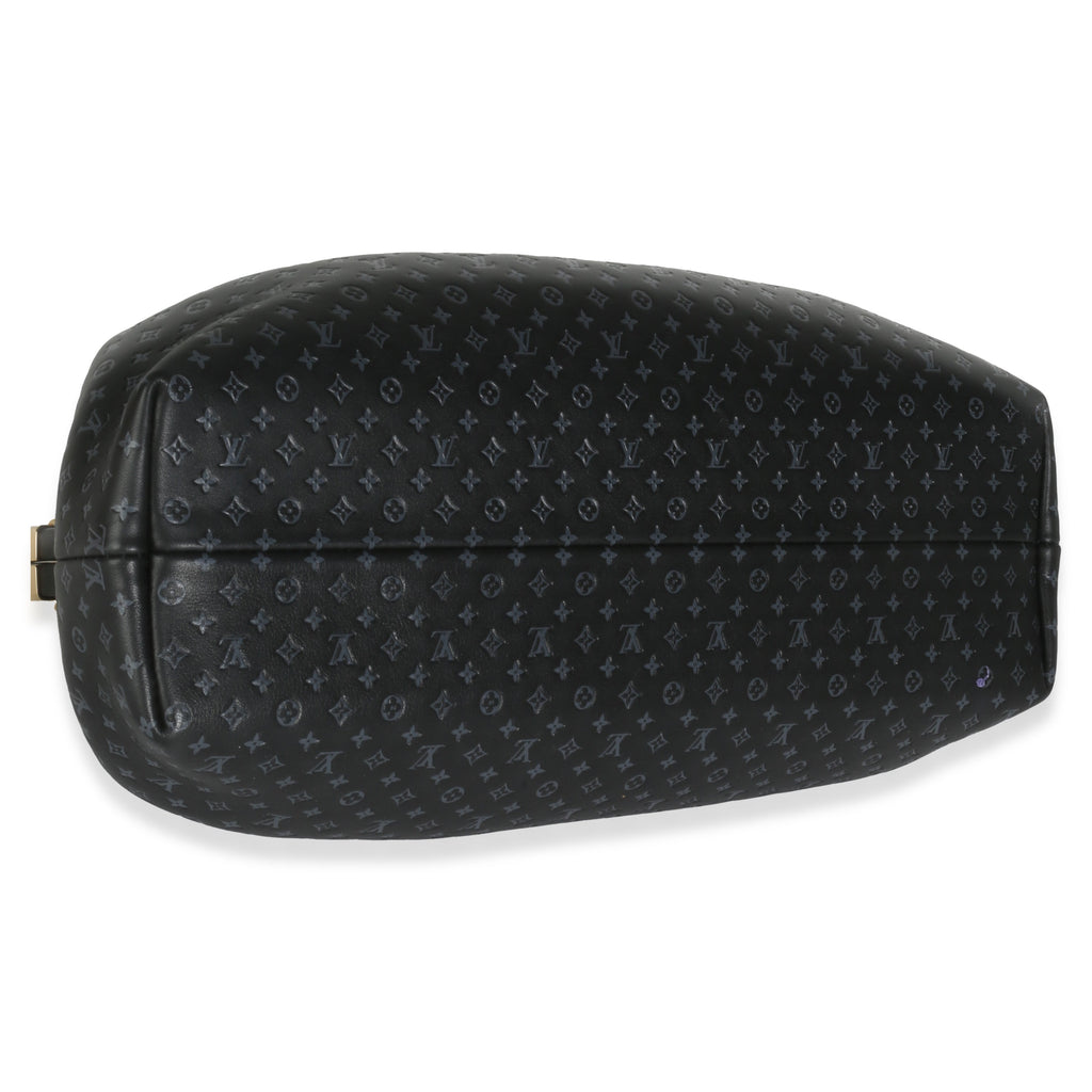 Louis Vuitton Black Calfskin Nanogram Monogram Clutch