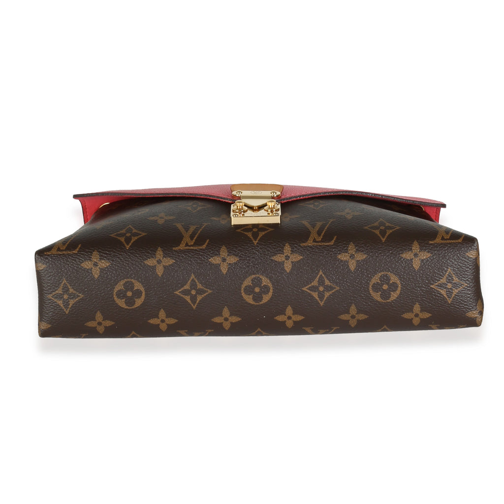 Louis Vuitton Rose Litchi Monogram Canvas Pallas Chain Bag