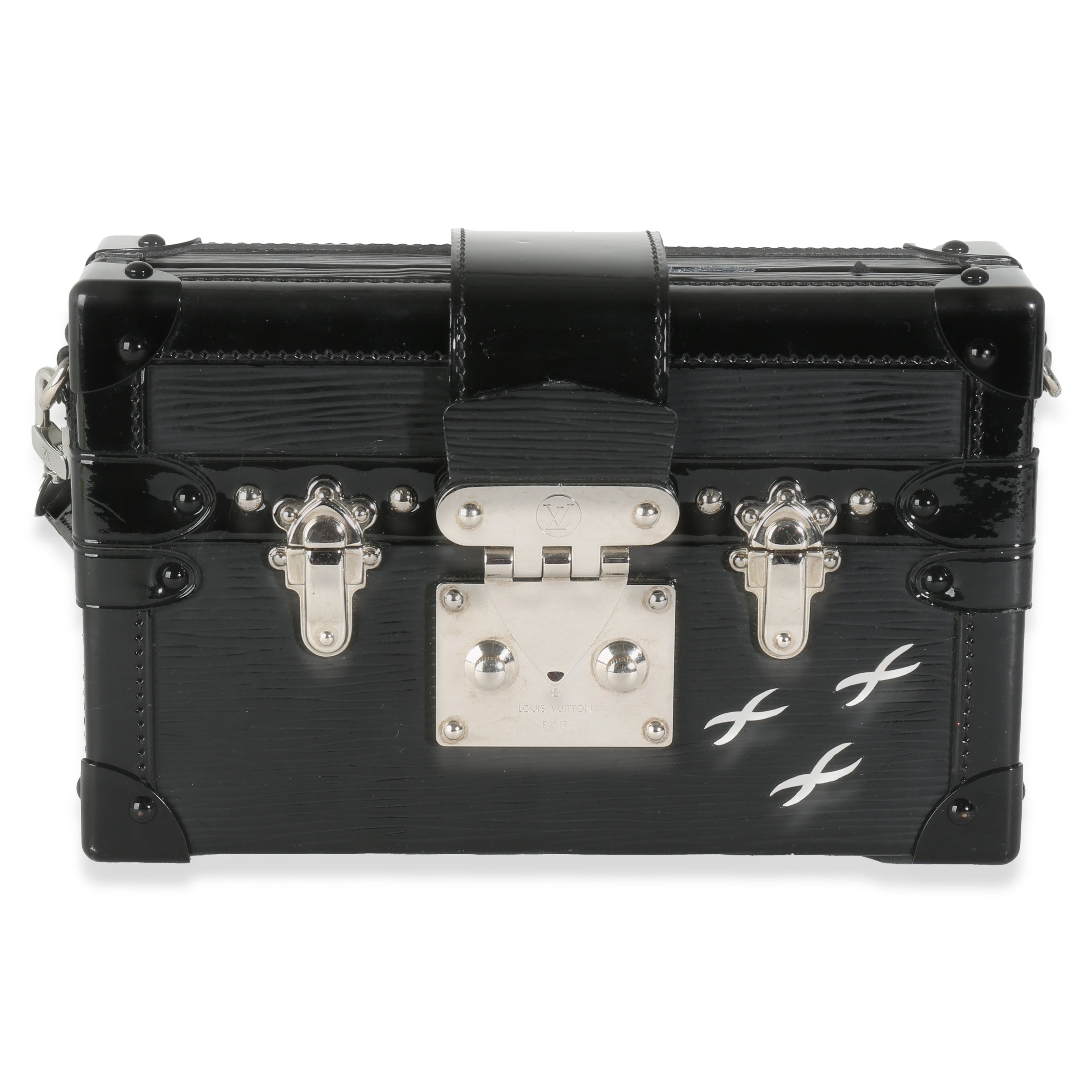 Louis Vuitton Black Epi Petite Malle