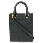 Louis Vuitton Black Monogram Empreinte Petite Sac Plat