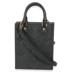 Louis Vuitton Black Monogram Empreinte Petite Sac Plat
