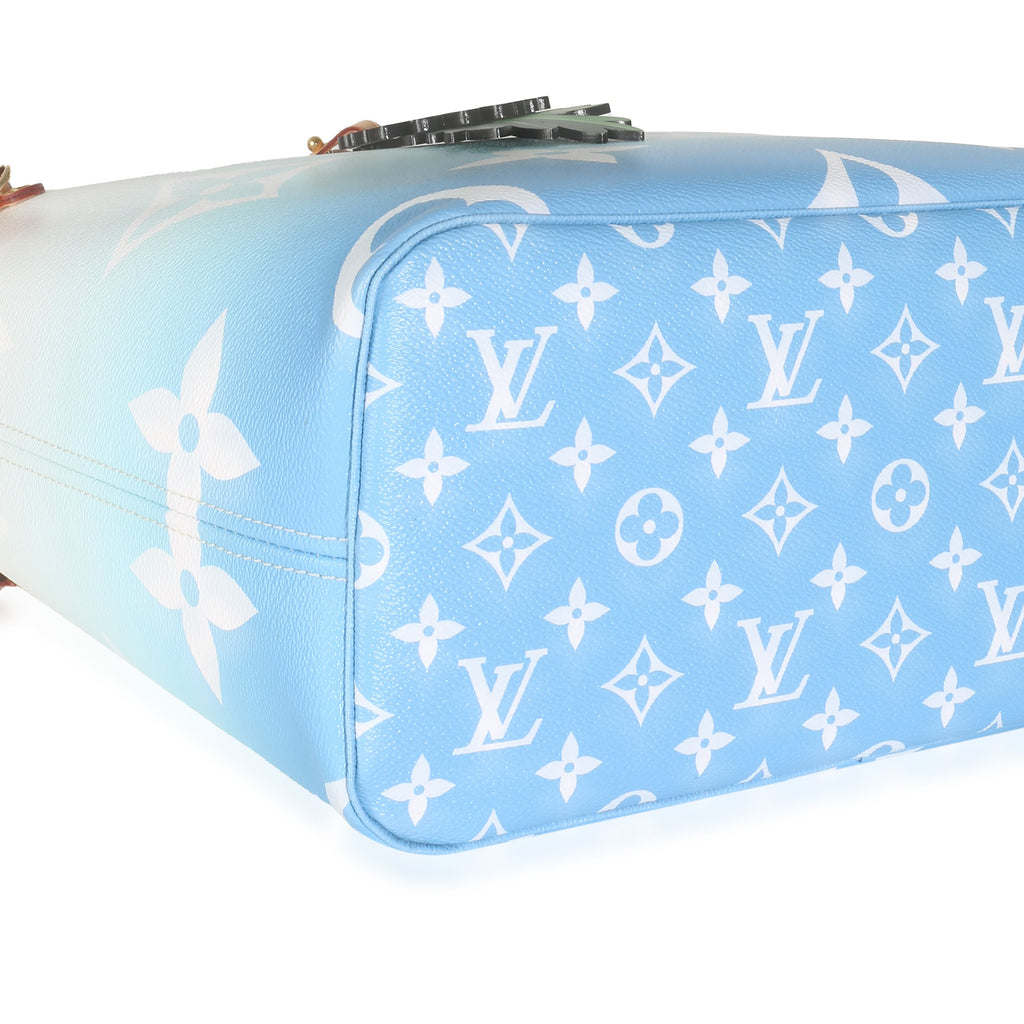 Louis Vuitton Blue Giant Monogram Canvas By The Pool Neverfull MM