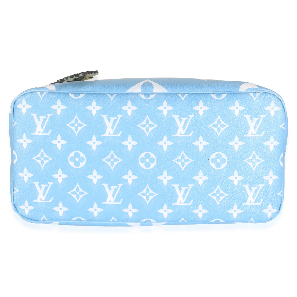 Louis Vuitton Blue Giant Monogram Canvas By The Pool Neverfull MM