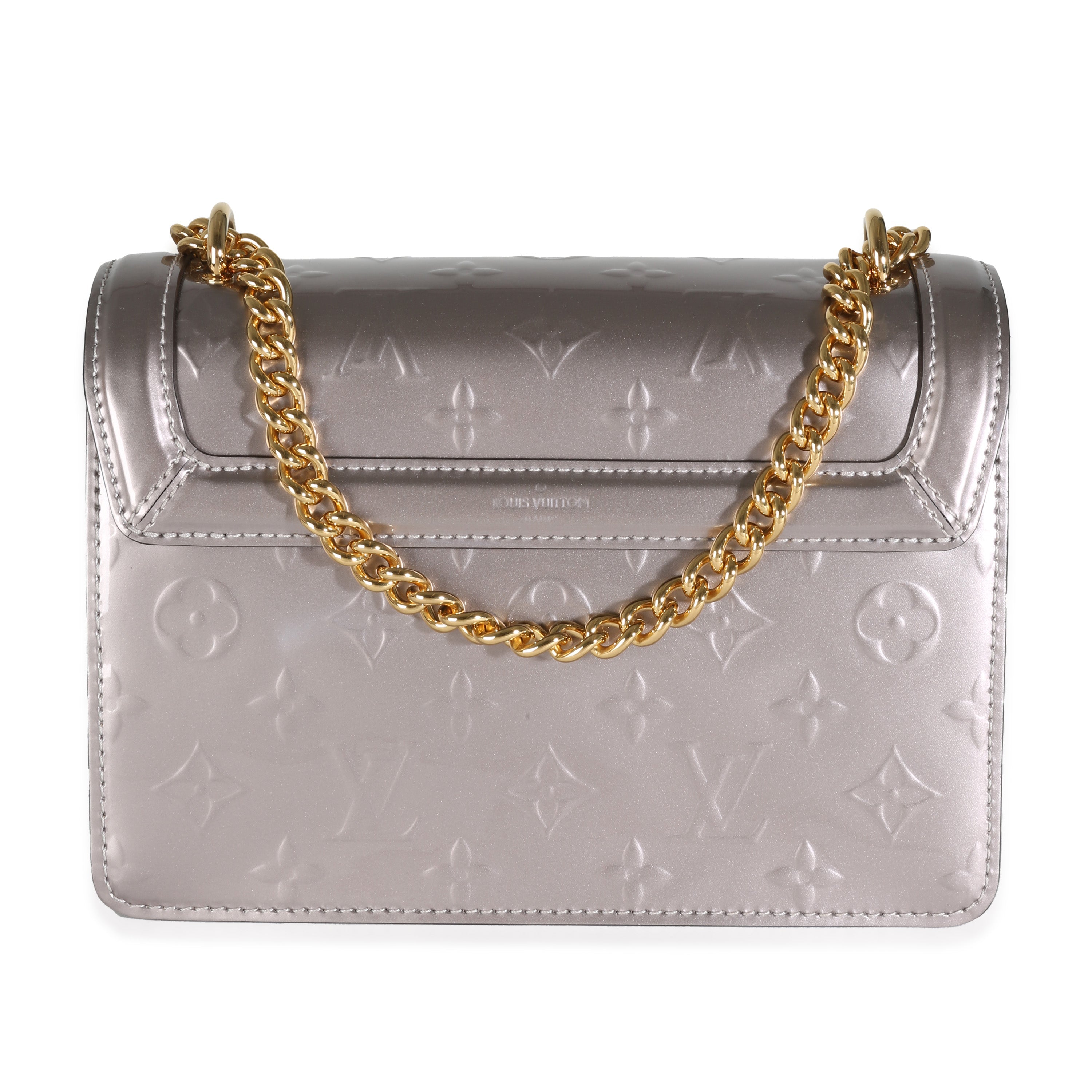 Louis Vuitton Metallic Grey Vernis Monogram Canvas Wynwood