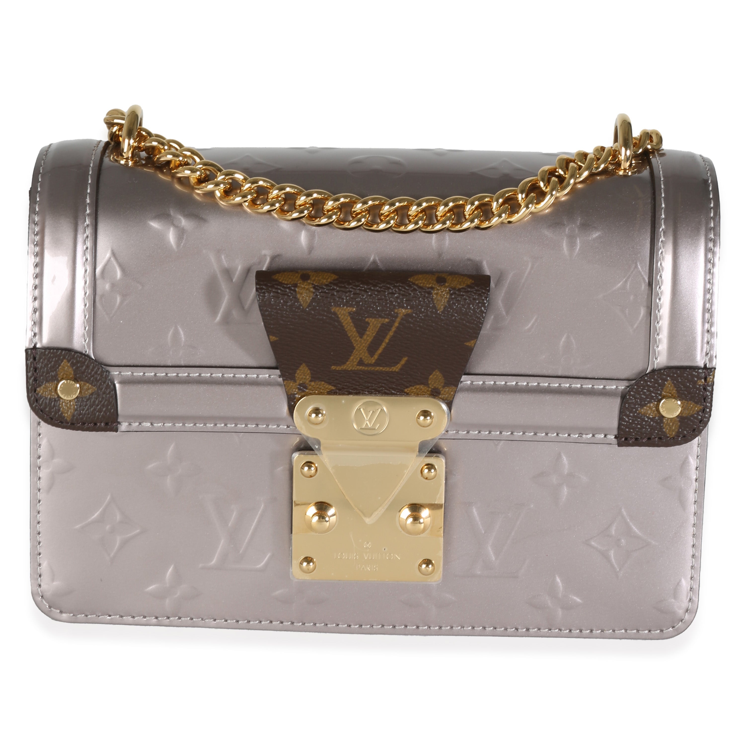 Louis Vuitton Metallic Grey Vernis Monogram Canvas Wynwood