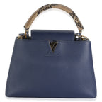 Louis Vuitton Python Navy Taurillon Capucines PM