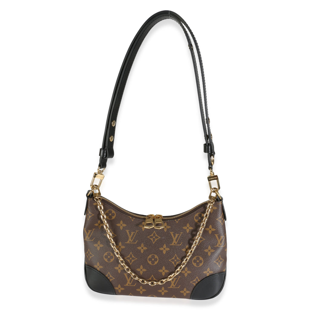 Louis Vuitton Black Monogram Canvas Boulogne NM