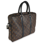 Louis Vuitton Monogram Macassar Porte Documents Voyage PM