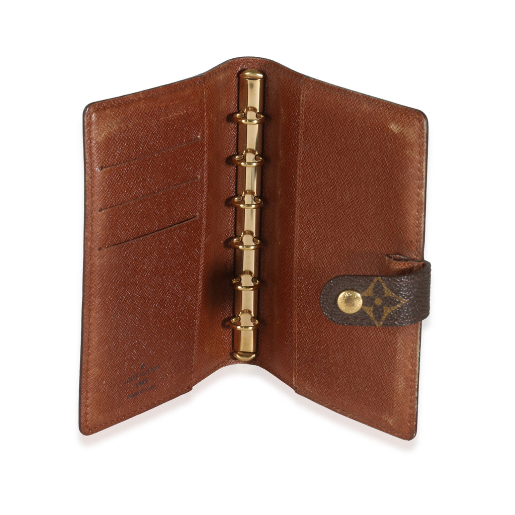Louis Vuitton Monogram Canvas Small Ring Agenda Cover