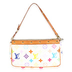Louis Vuitton White Multicolor Monogram Canvas Pochette Accessoires