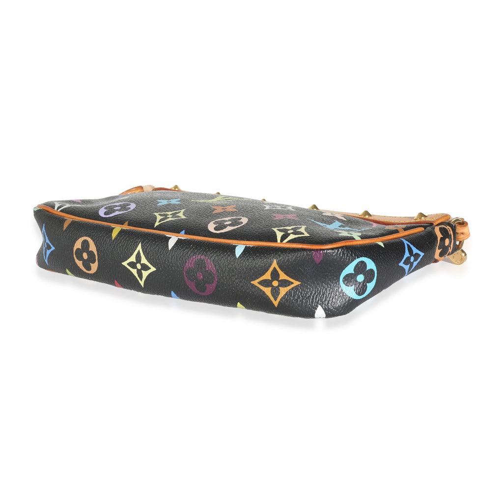 Louis Vuitton Black Multicolor Monogram Canvas Pochette Accessoires