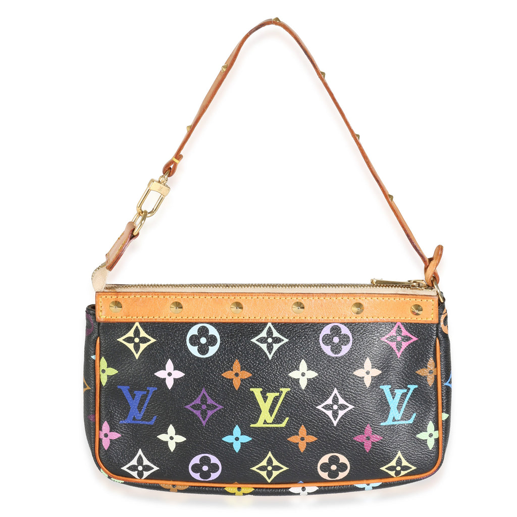 Louis Vuitton Black Multicolor Monogram Canvas Pochette Accessoires