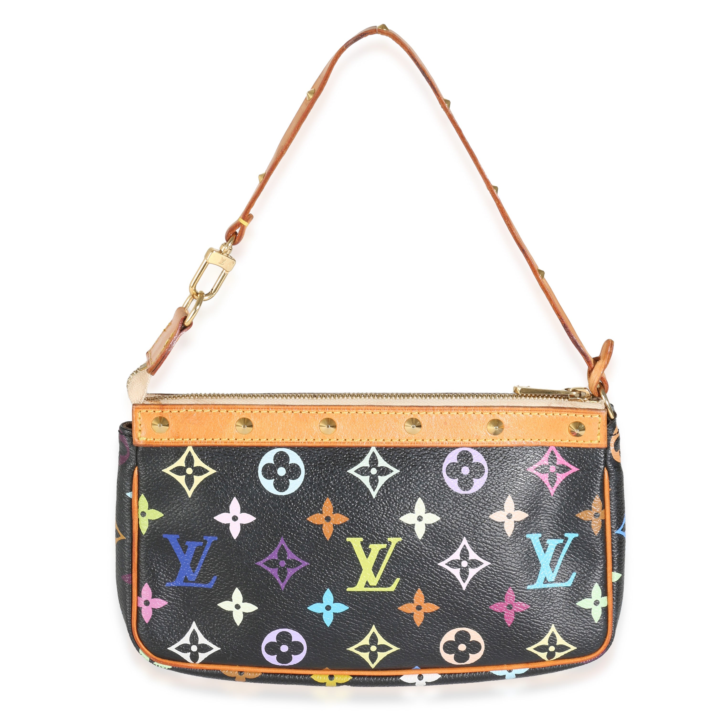 Louis Vuitton Black Multicolor Monogram Canvas Pochette Accessoires