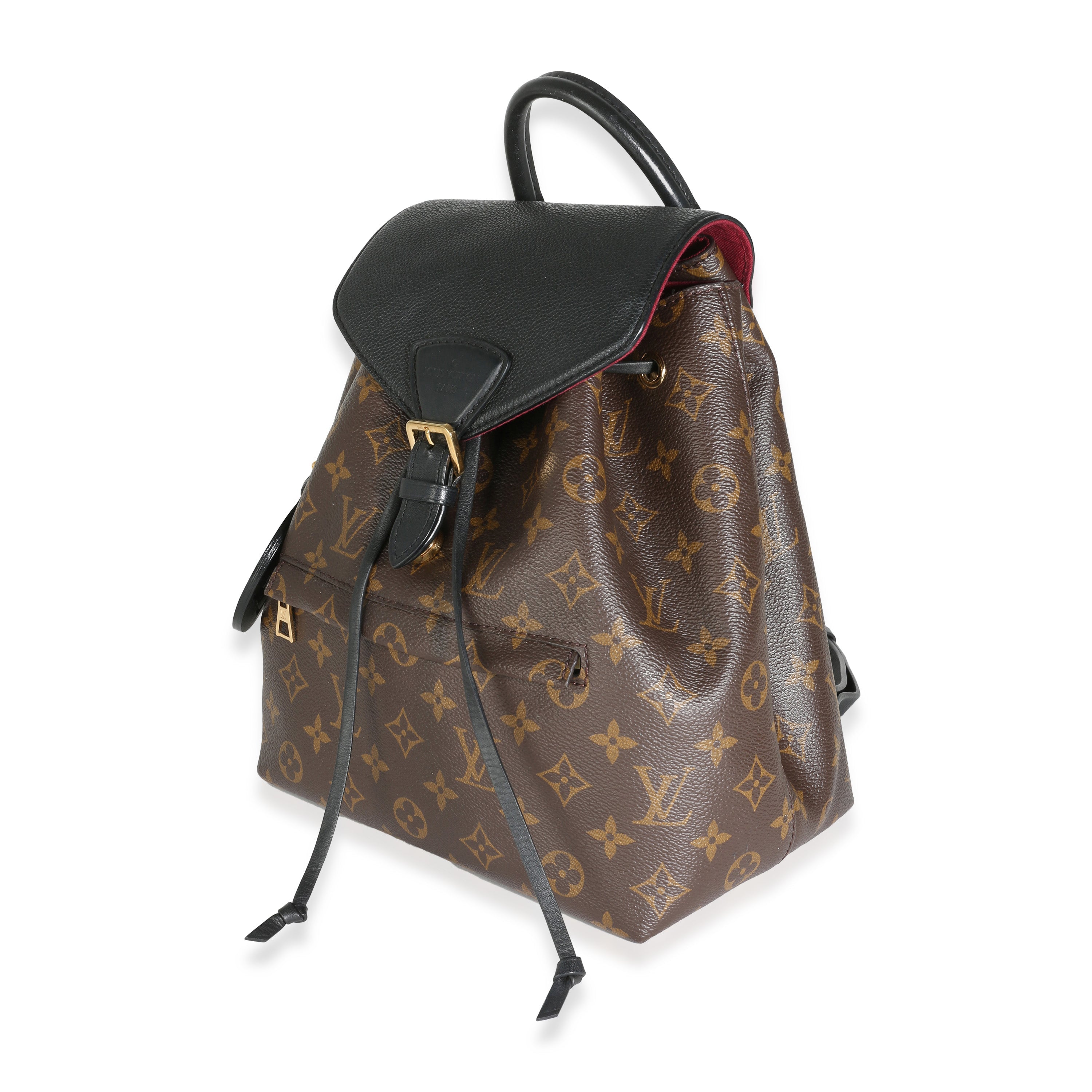 Louis Vuitton Black Monogram Canvas Montsouris Backpack NM