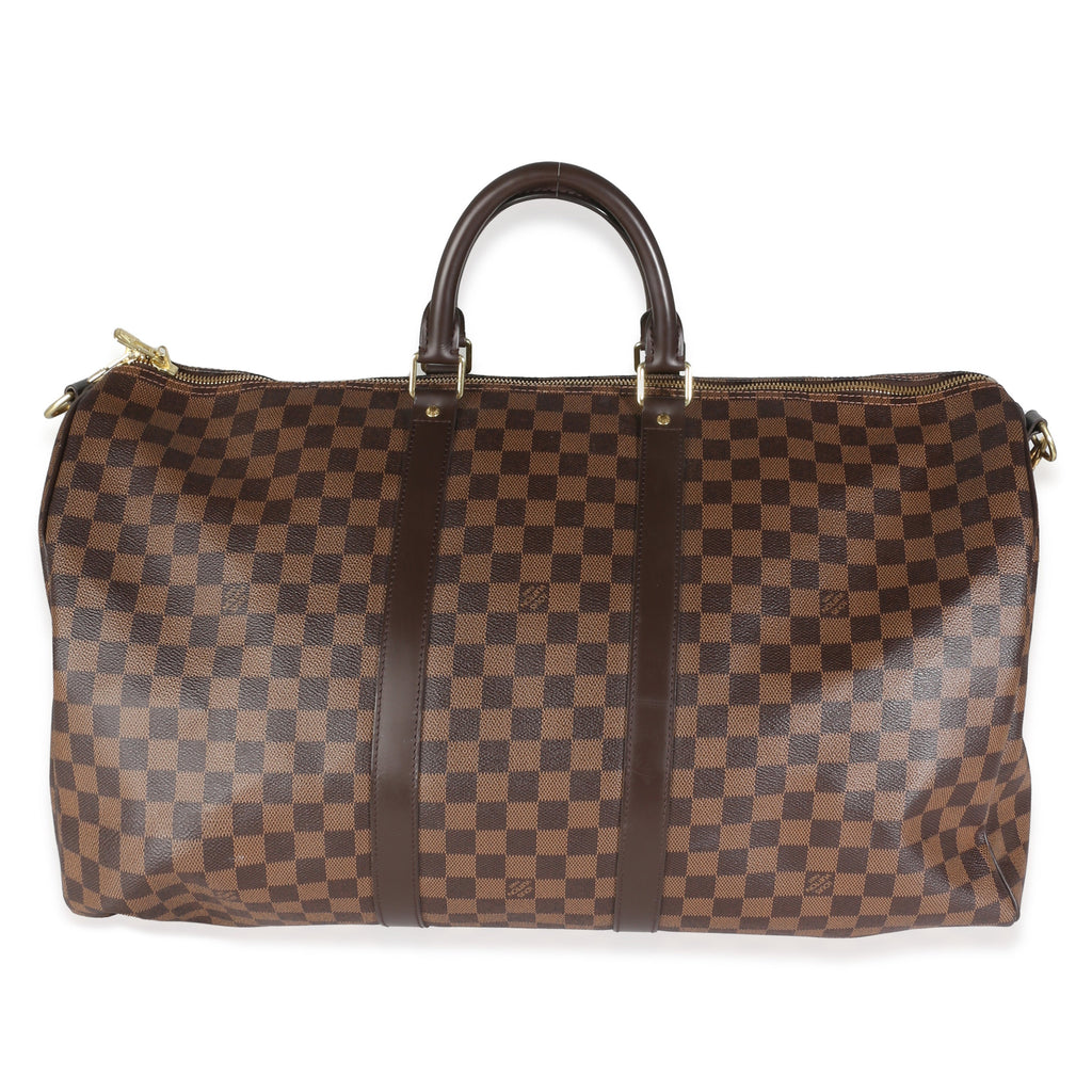 Louis Vuitton Damier Ebene Canvas Keepall Bandouliere 55