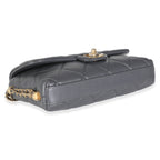 Chanel Gray Quilted Lambskin Crush On Chains Flap Bag