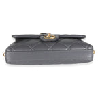 Chanel Gray Quilted Lambskin Crush On Chains Flap Bag