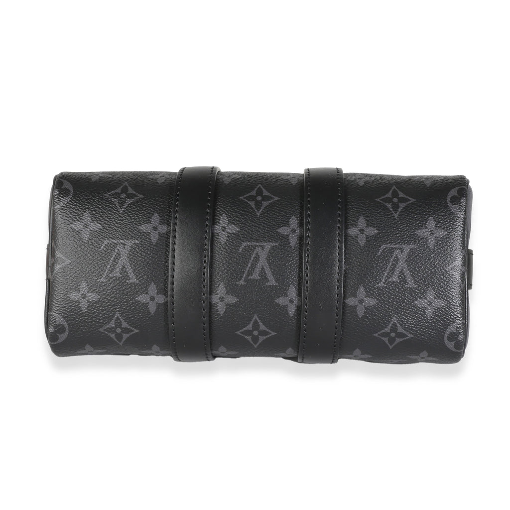 Louis Vuitton Monogram Eclipse Canvas Speedy Bandouliere 25
