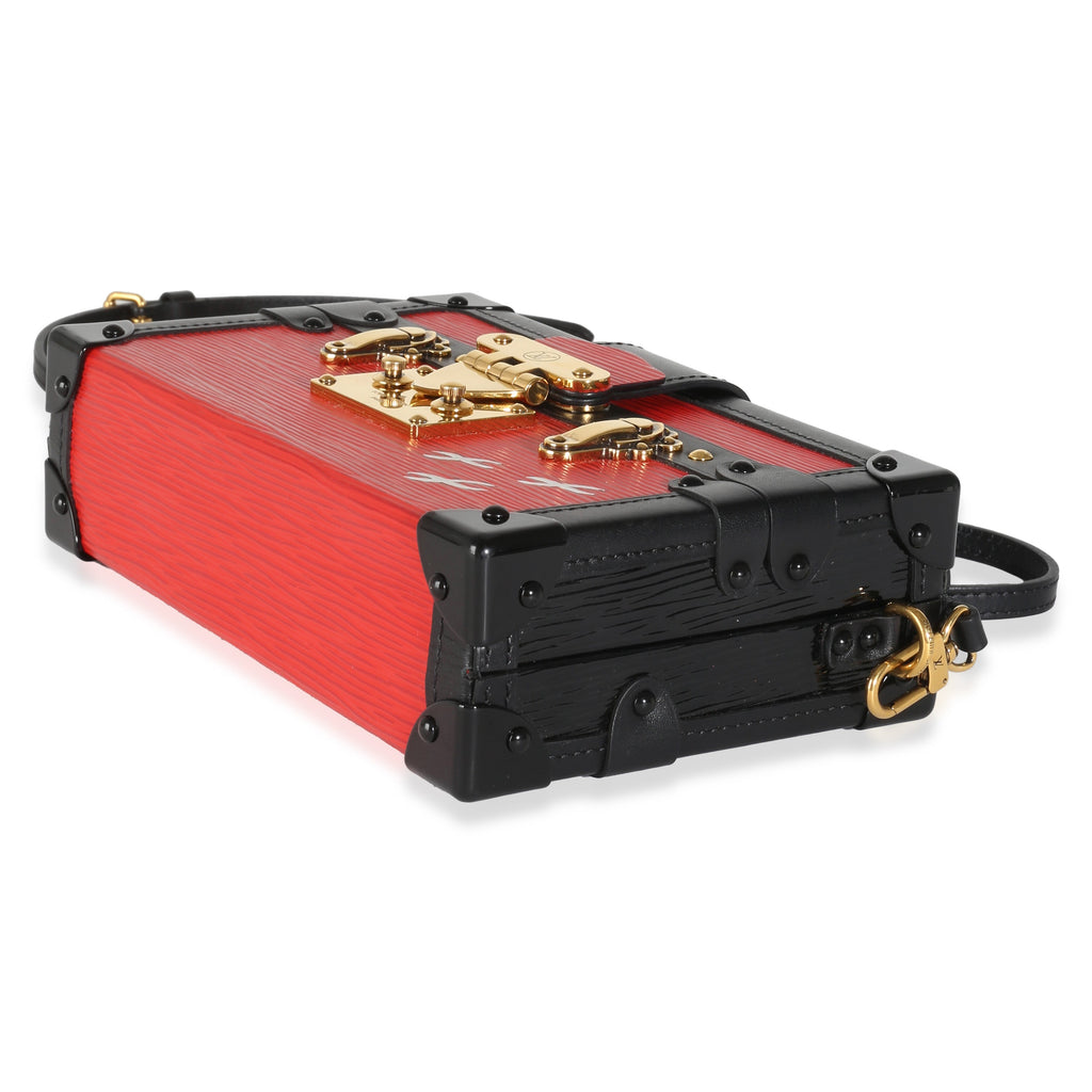 Louis Vuitton Red Black Epi Petite Malle