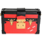 Louis Vuitton Red Black Epi Petite Malle