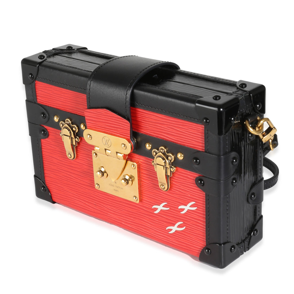 Louis Vuitton Red Black Epi Petite Malle