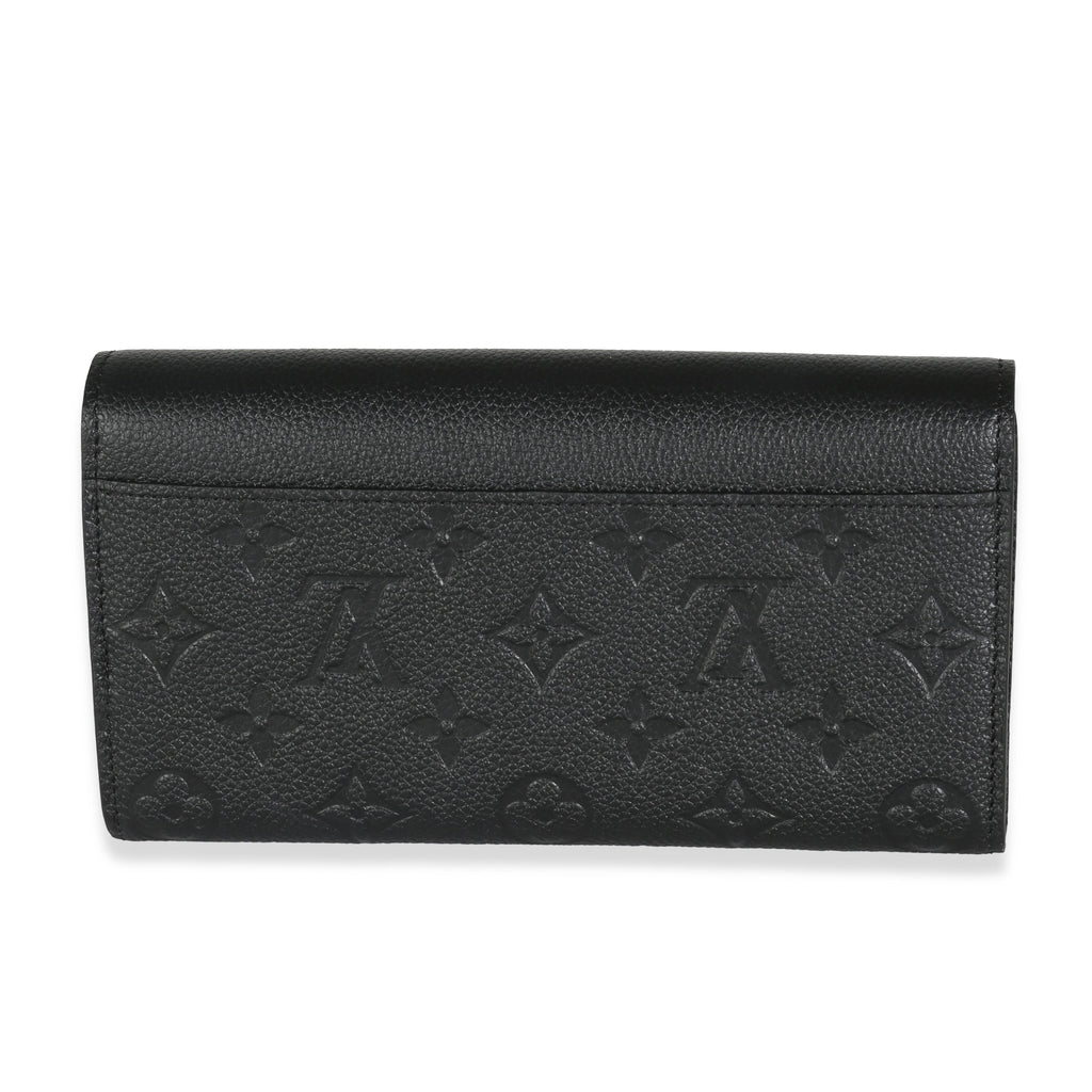 Louis Vuitton Black Monogram Empreinte Sarah Wallet