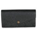 Louis Vuitton Black Monogram Empreinte Sarah Wallet