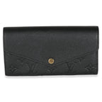 Louis Vuitton Black Monogram Empreinte Sarah Wallet