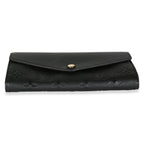 Louis Vuitton Black Monogram Empreinte Sarah Wallet