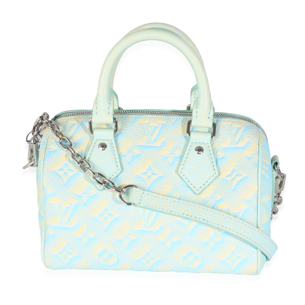 Louis Vuitton Water Green Empreinte Monogram Summer Stardust Speedy 20