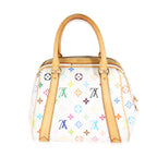 Louis Vuitton White Multicolor Monogram Canvas Priscilla