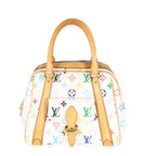Louis Vuitton White Multicolor Monogram Canvas Priscilla