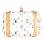 Louis Vuitton White Multicolor Monogram Canvas Priscilla