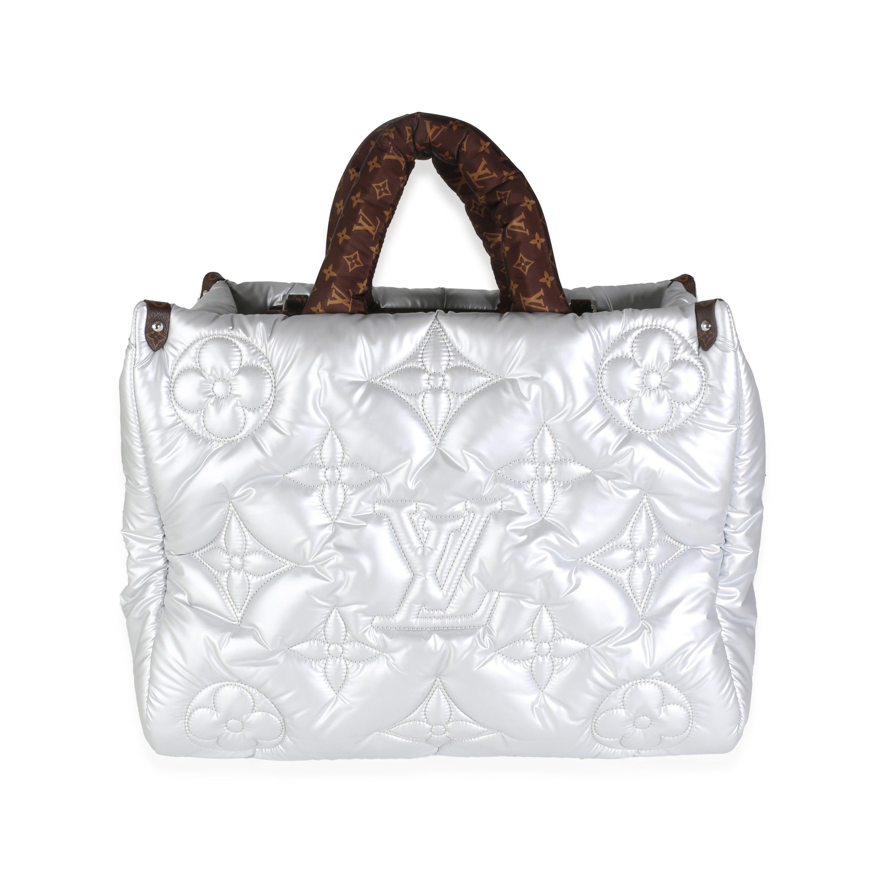 Louis Vuitton Silver Econyl Monogram Pillow Giant Onthego GM