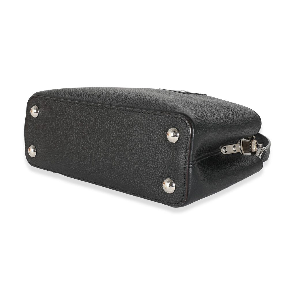 Louis Vuitton Black Taurillon Python Capucines BB