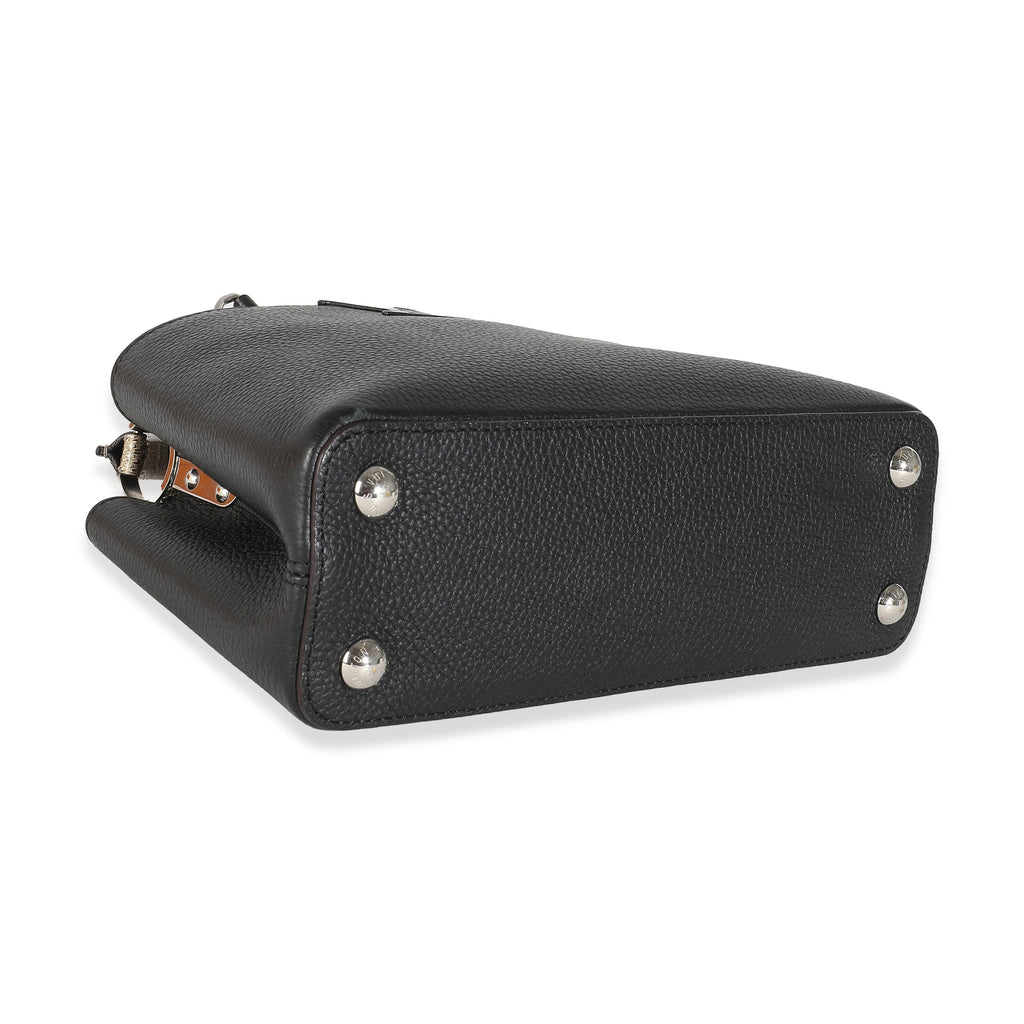 Louis Vuitton Black Taurillon Python Capucines BB