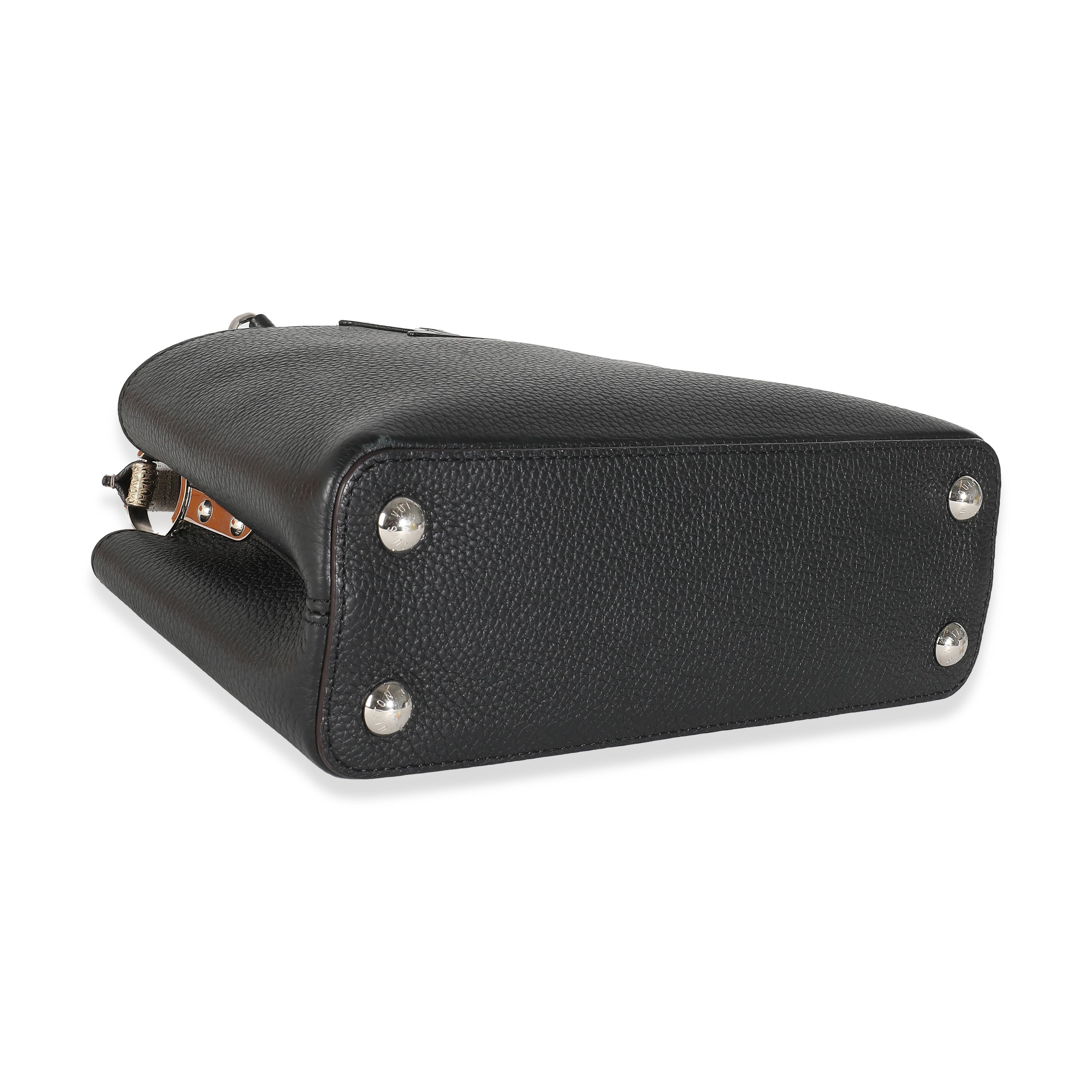 Louis Vuitton Black Taurillon Python Capucines BB