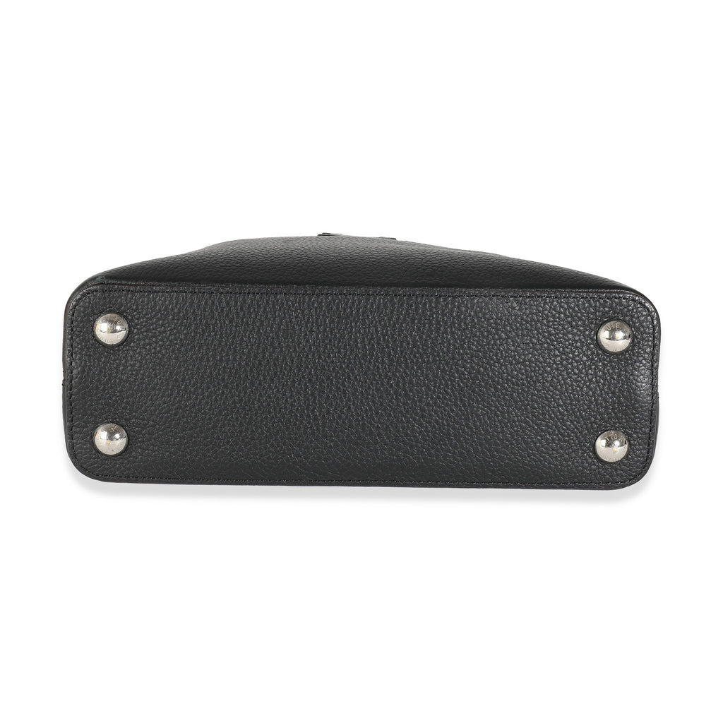 Louis Vuitton Black Taurillon Python Capucines BB