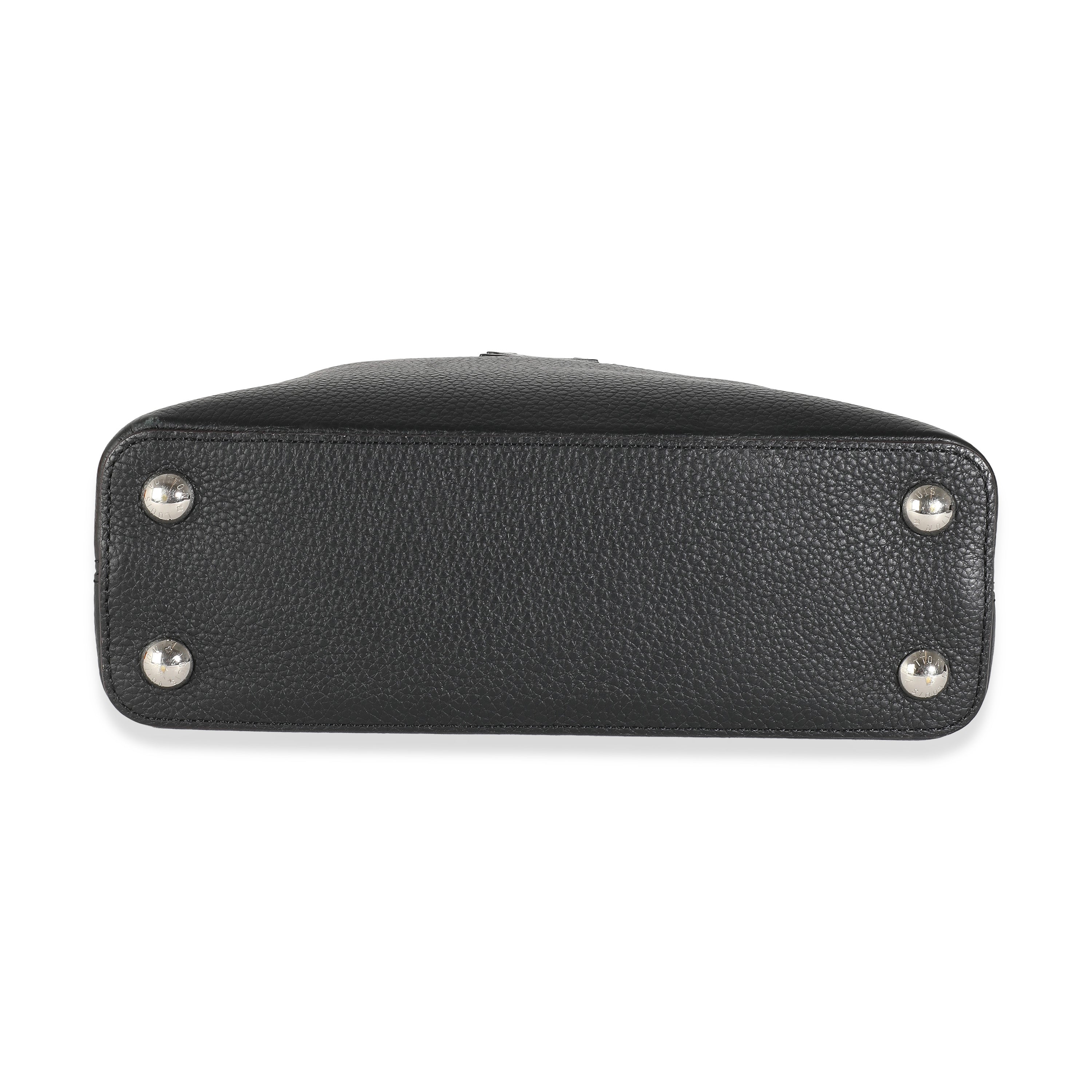 Louis Vuitton Black Taurillon Python Capucines BB