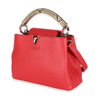 Louis Vuitton Rubis Taurillon Python Capucines BB
