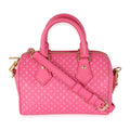 Louis Vuitton Rose Nanogram Embossed Calfskin Speedy Bandouliere 20