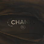 Chanel Calfskin Ascot CC Boots 37.5 Gray