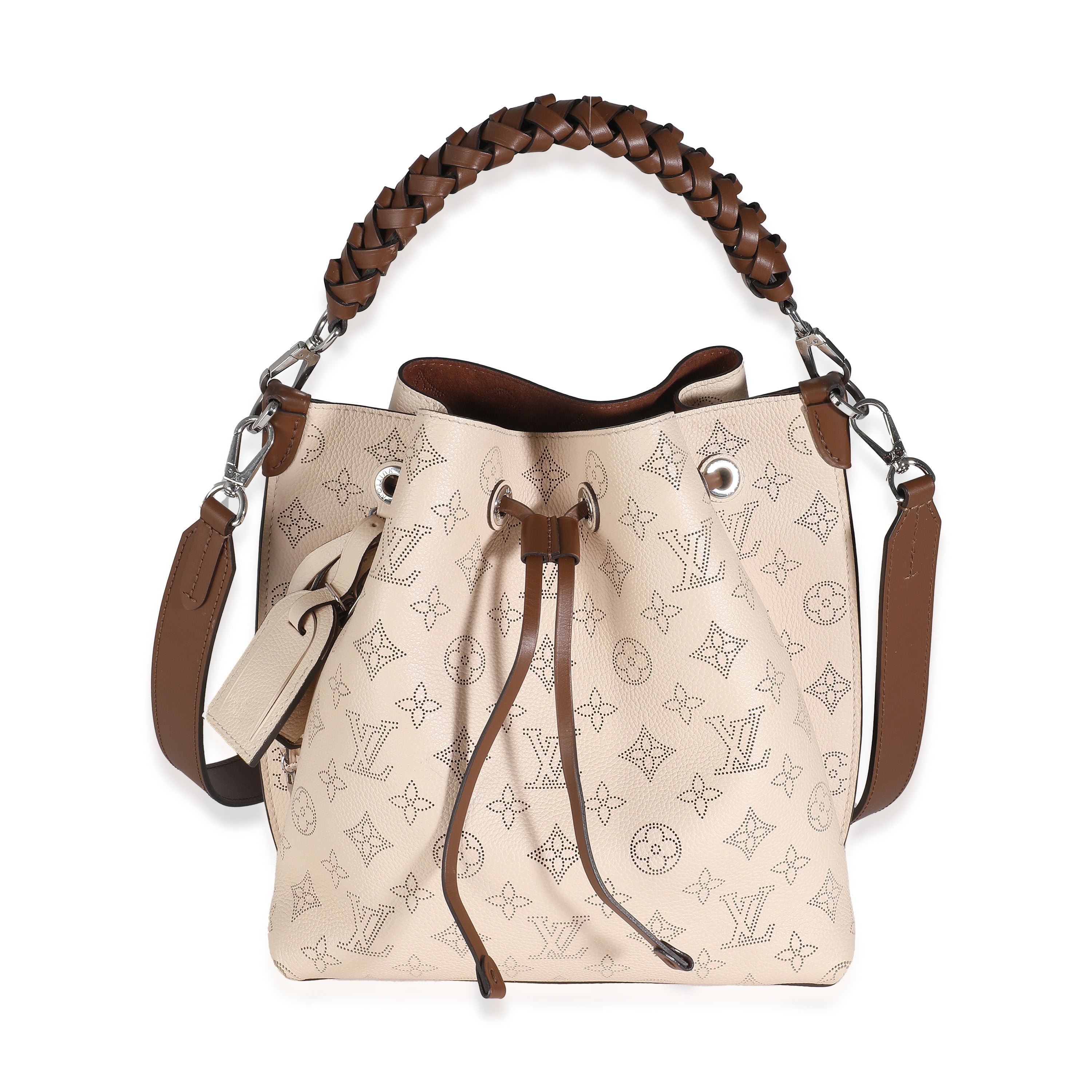 Louis Vuitton Creme Beige Monogram Mahina Muria