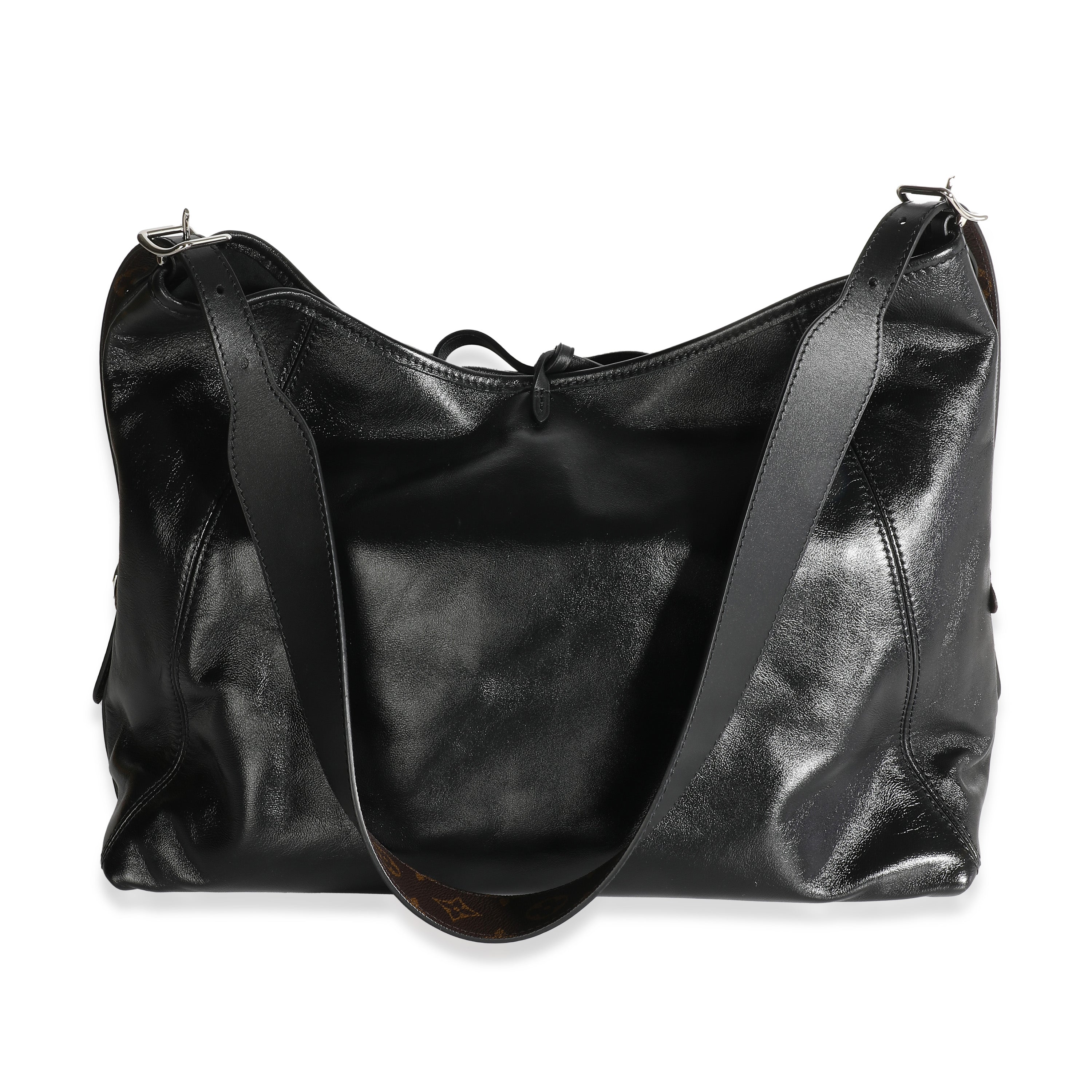 Louis Vuitton Black Lambskin Carryall MM
