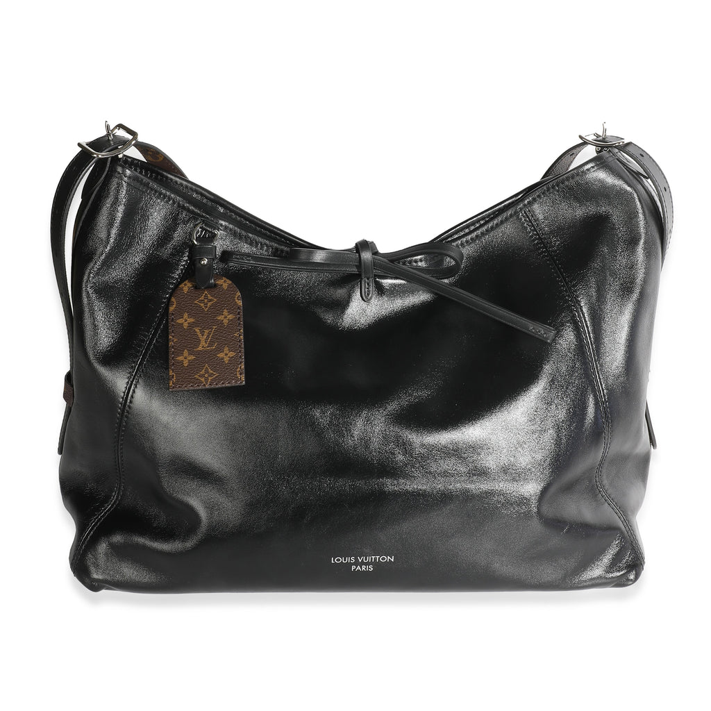 Louis Vuitton Black Lambskin Carryall MM