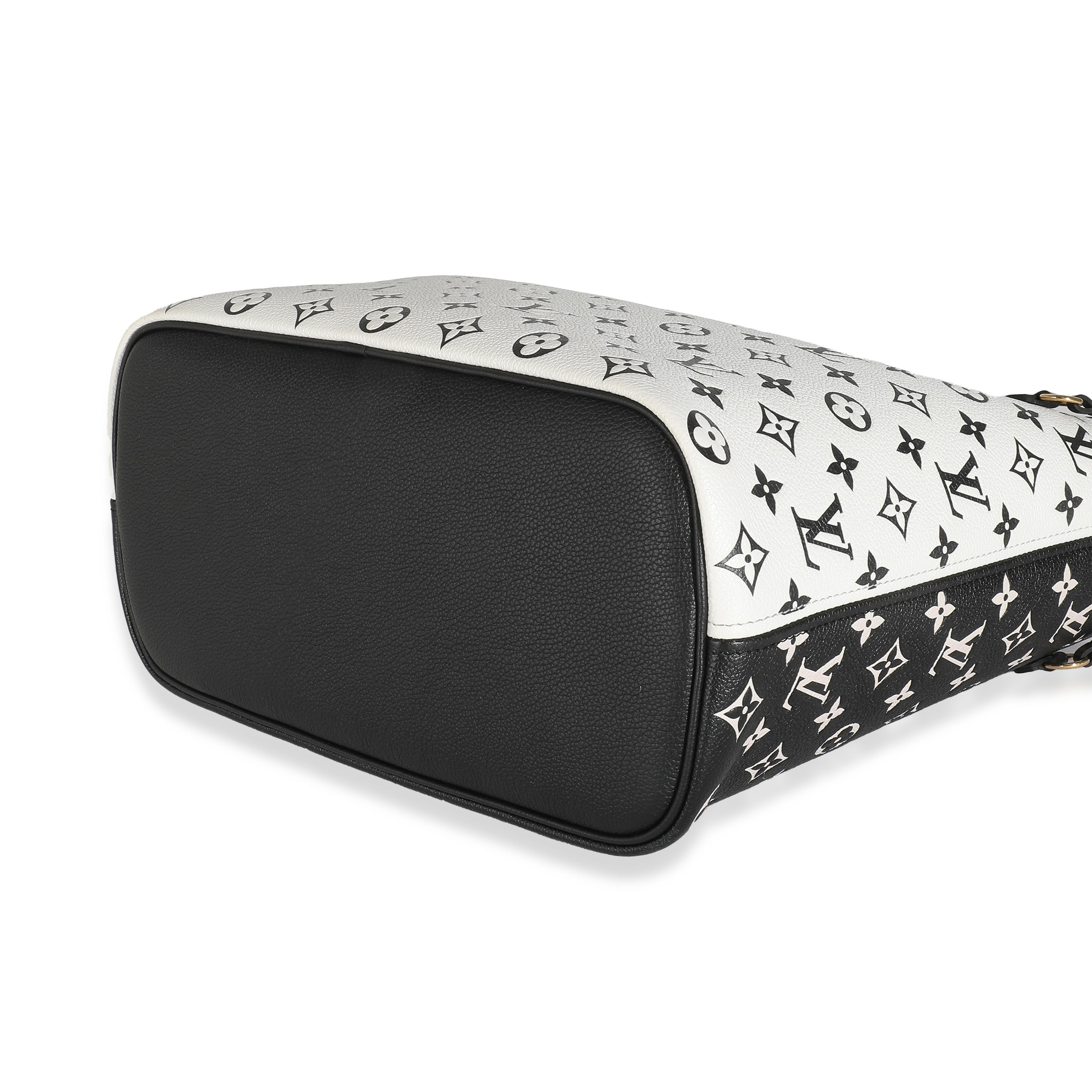 Louis Vuitton Black White Monogram Empreinte Spring In The City Neverfull MM
