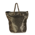 Louis Vuitton Gold Metallic Jacquard Double Jeu Tote